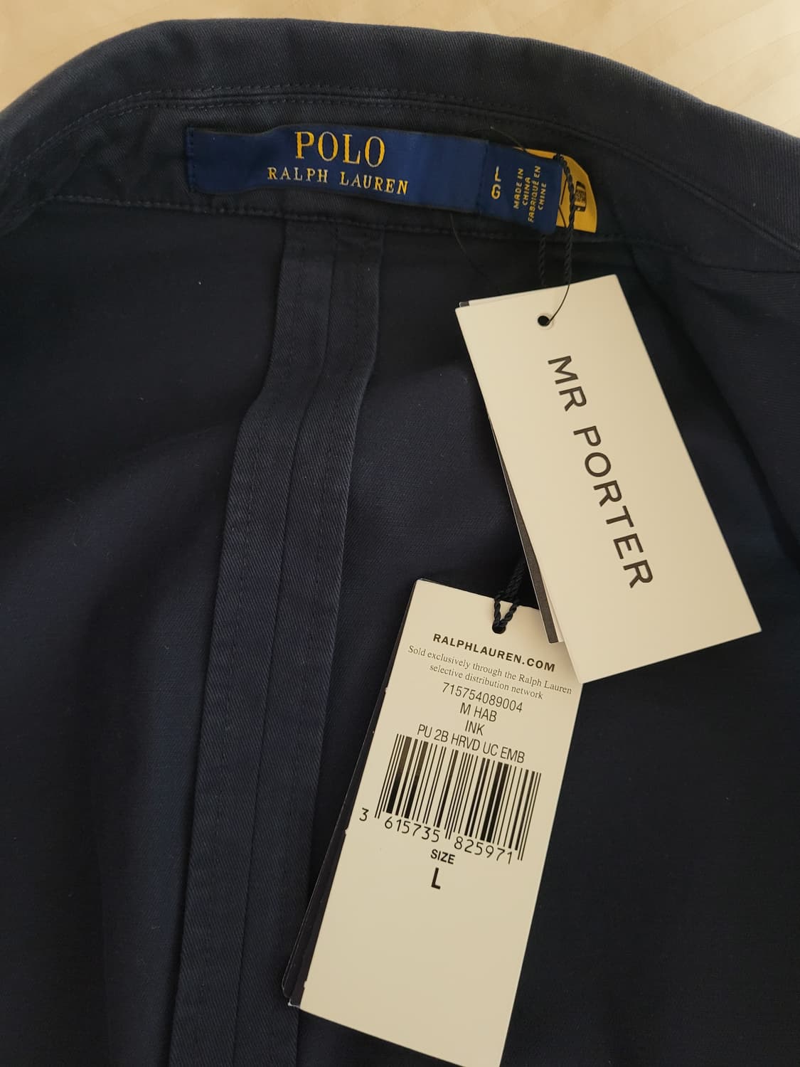 폴로 랄프로렌 치노 수트 네이비 L / 32 상품이미지3