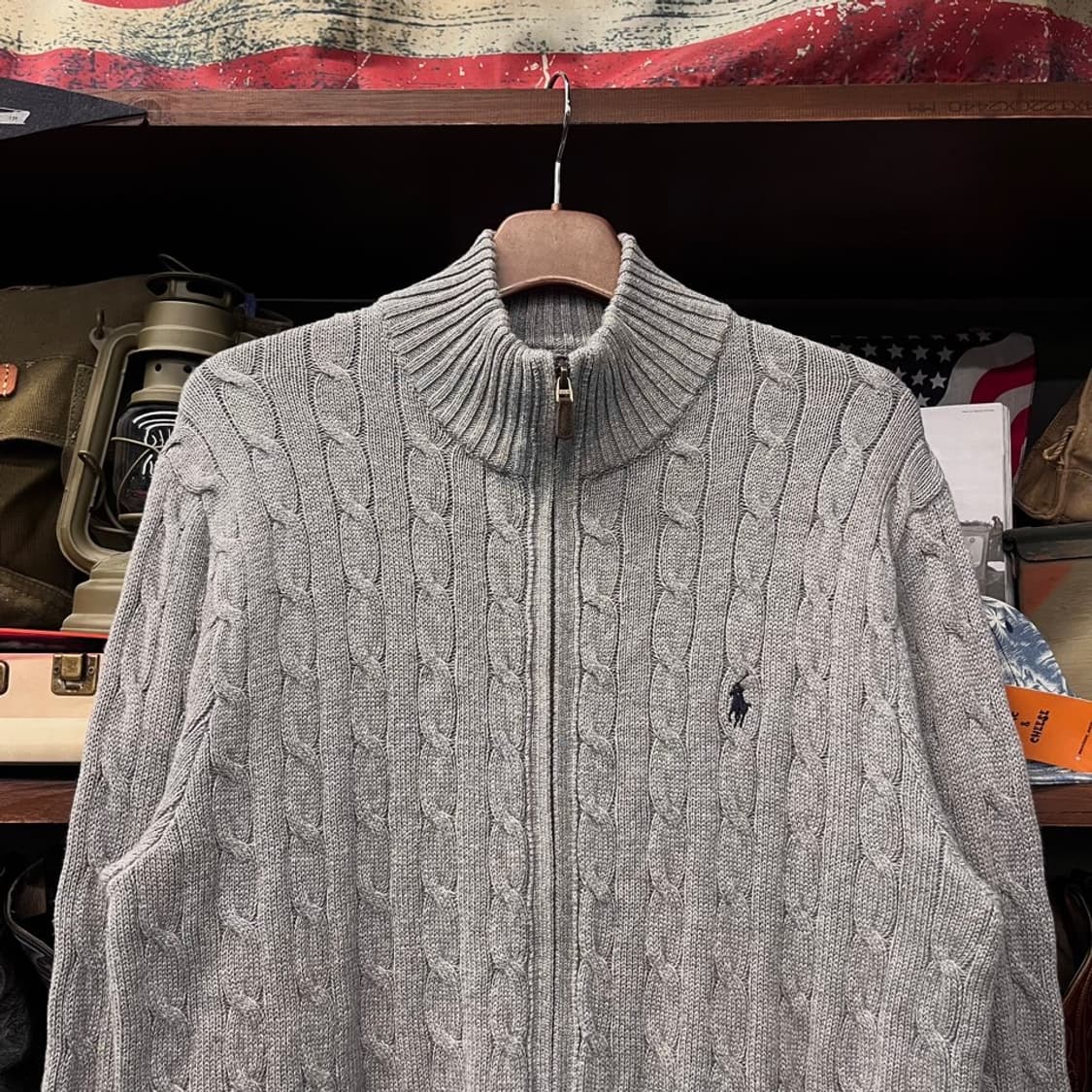 폴로 랄프로렌 꽈배기 집업 니트 스웨터 N461 상품이미지3