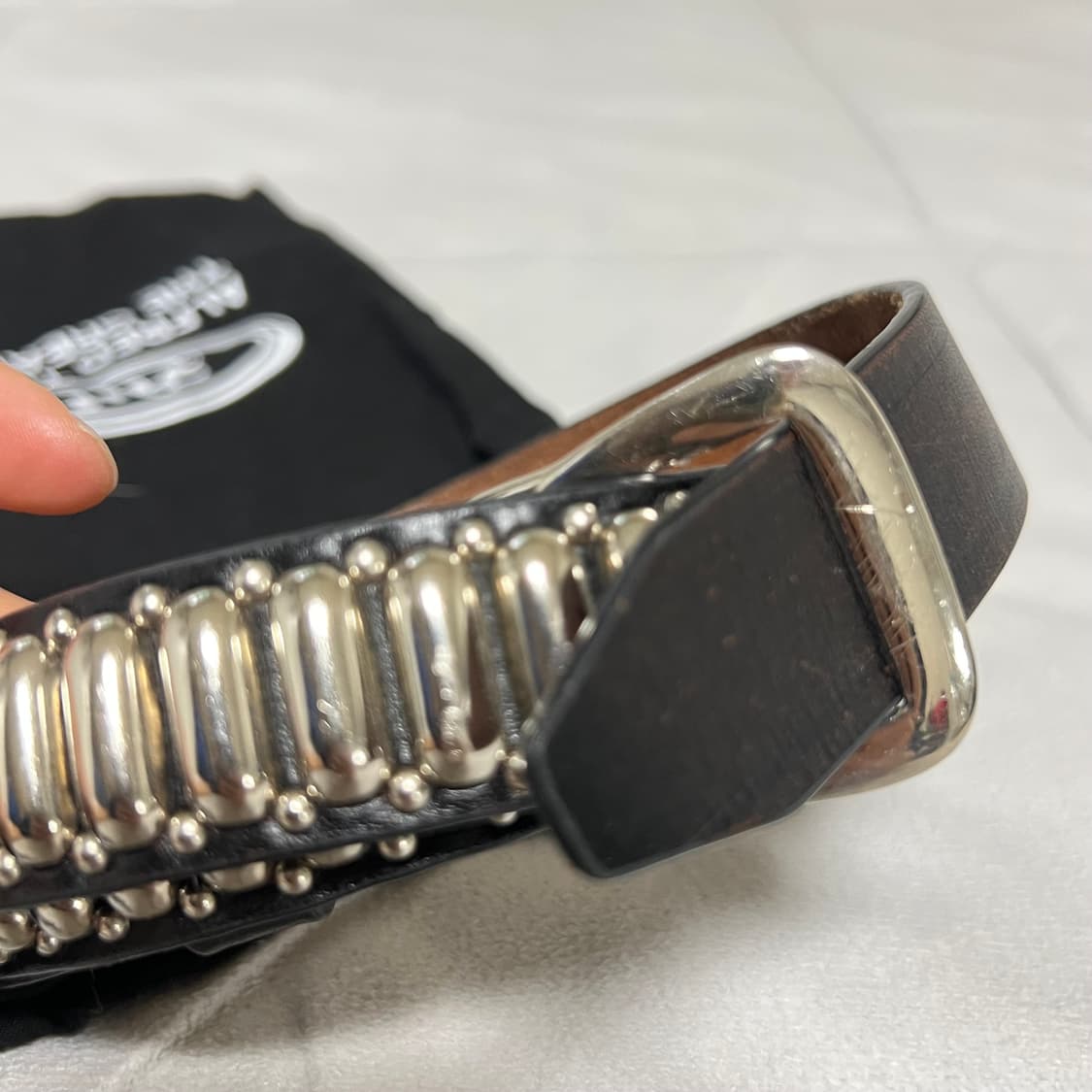 헤리티지플로스 알프레드 레더 벨트 ML 남자 상품이미지2