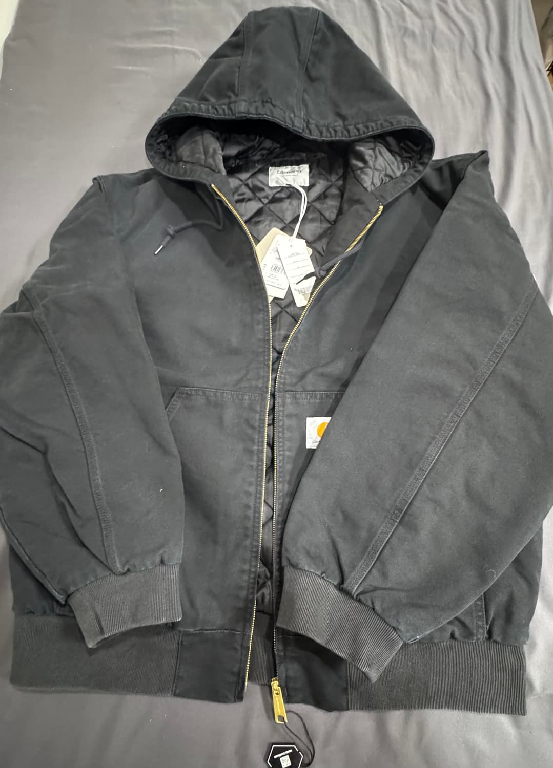 Carhartt Wip 칼하트 WIP OG 액티브 자켓 블랙 스톤 캔버스 상품이미지2