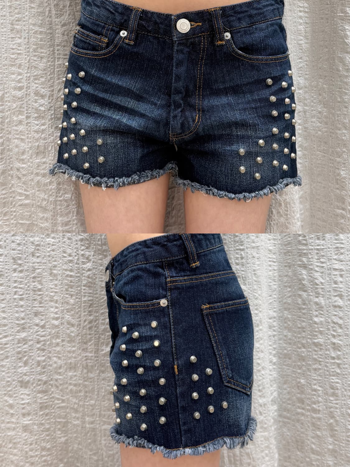 stud point denim shorts 상품이미지7
