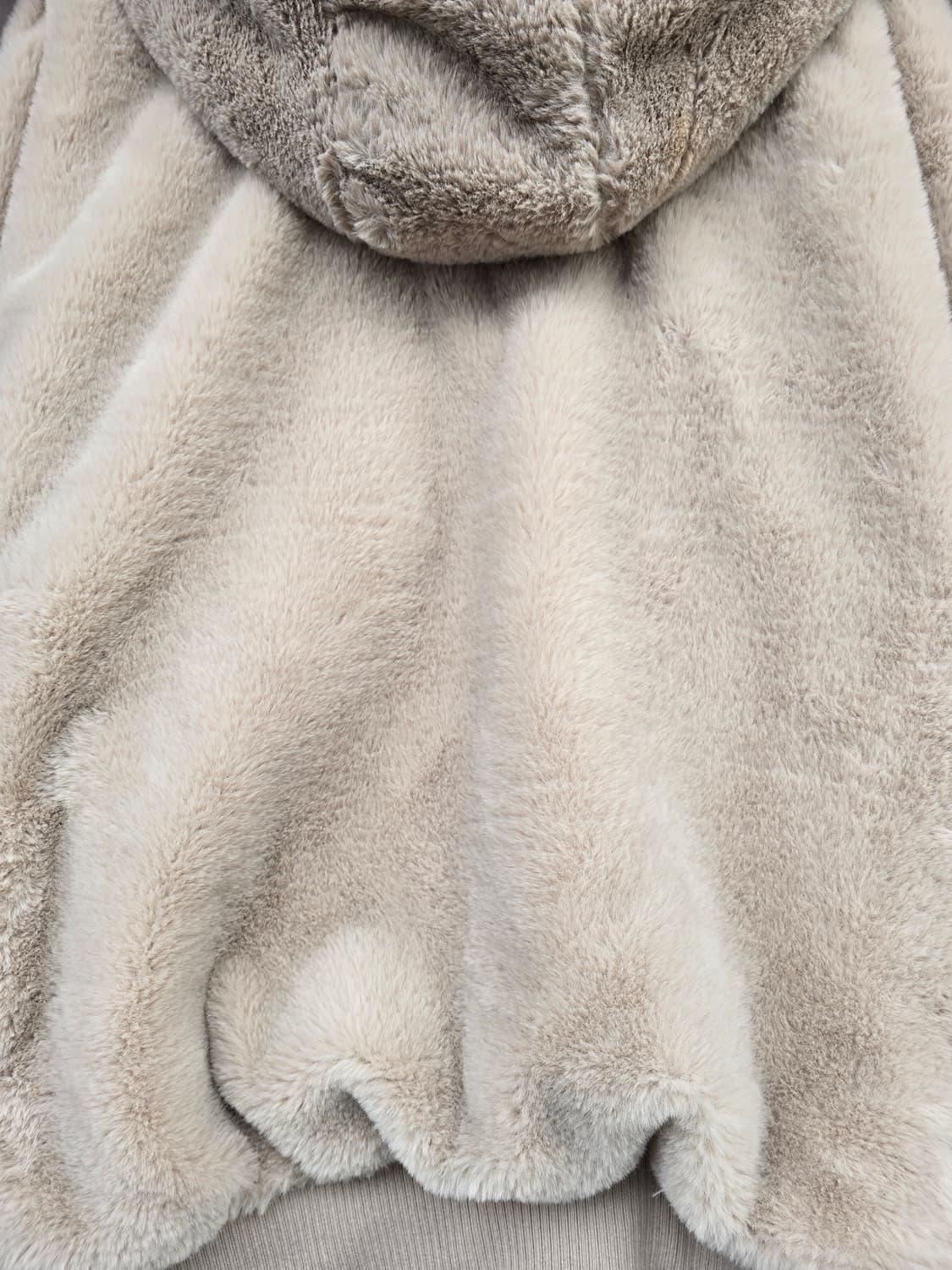 아이보리 뽀글이 후드 집업 85 상품이미지5