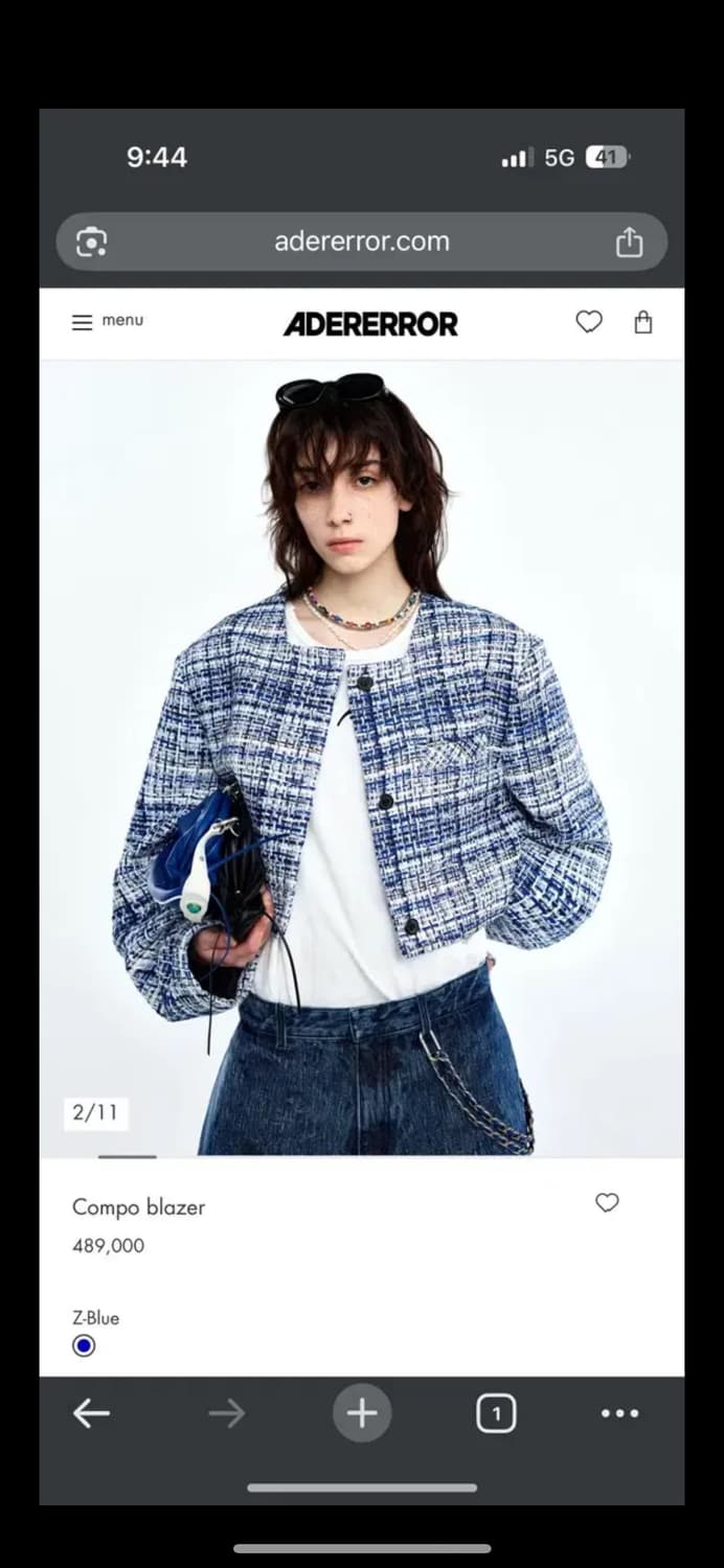 [A3]아더에러 콤포 트위드 블레이저  상품이미지1