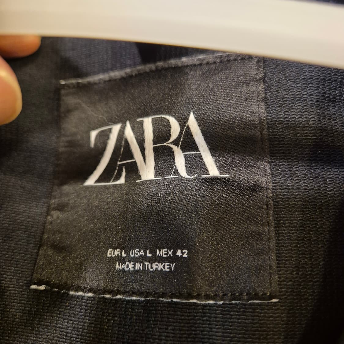 L~XL(착샷잇음) 자라 블랙 면 트러커자켓  상품이미지4