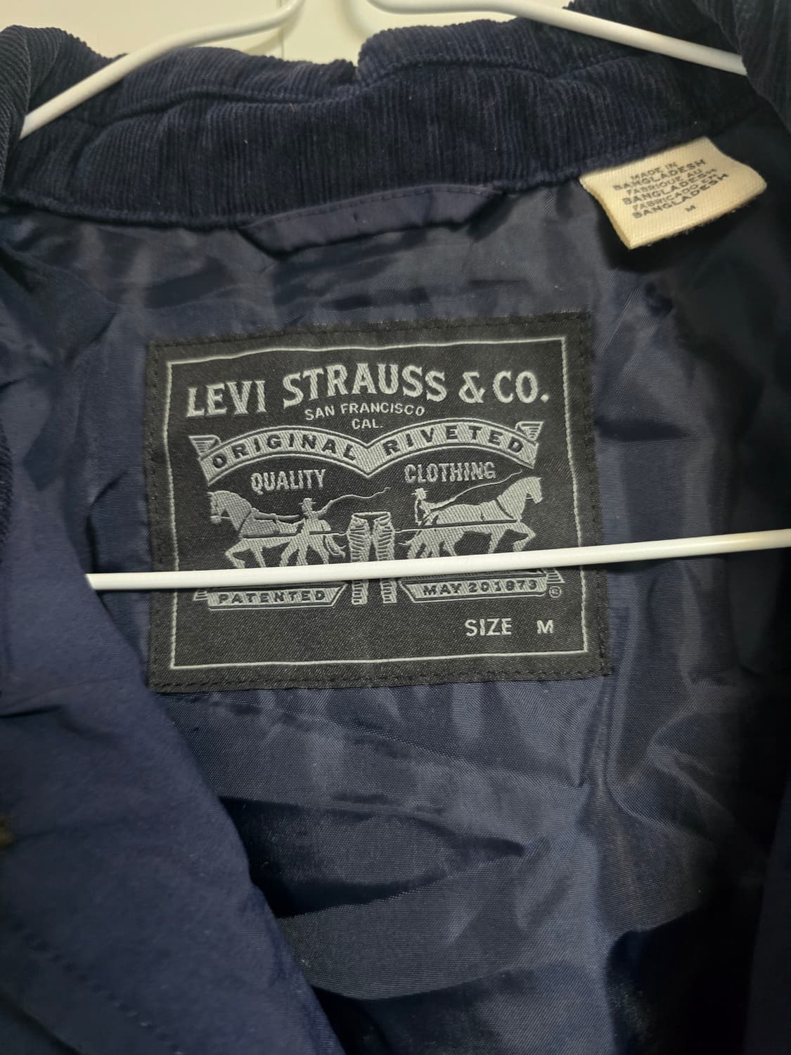 리바이스 써모어 네이비 퀼트 자켓 M 상품이미지5