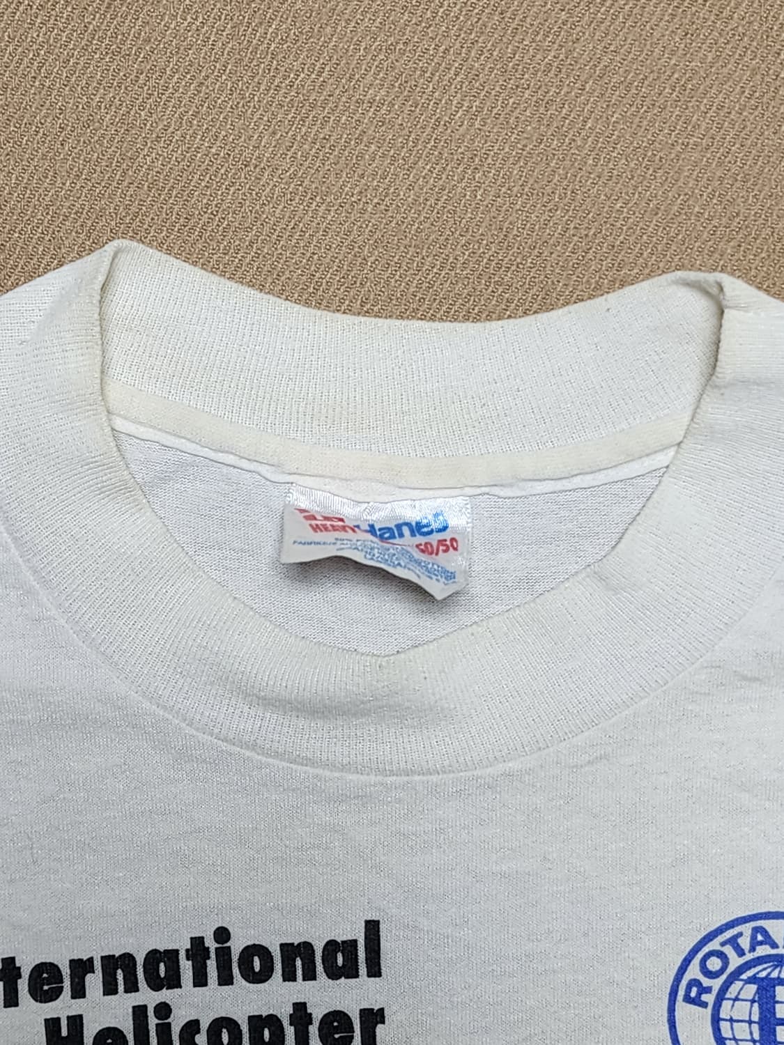 80s Hanes Fifty-Fifty FLY-IN 싱글스티치 반팔티23 상품이미지7