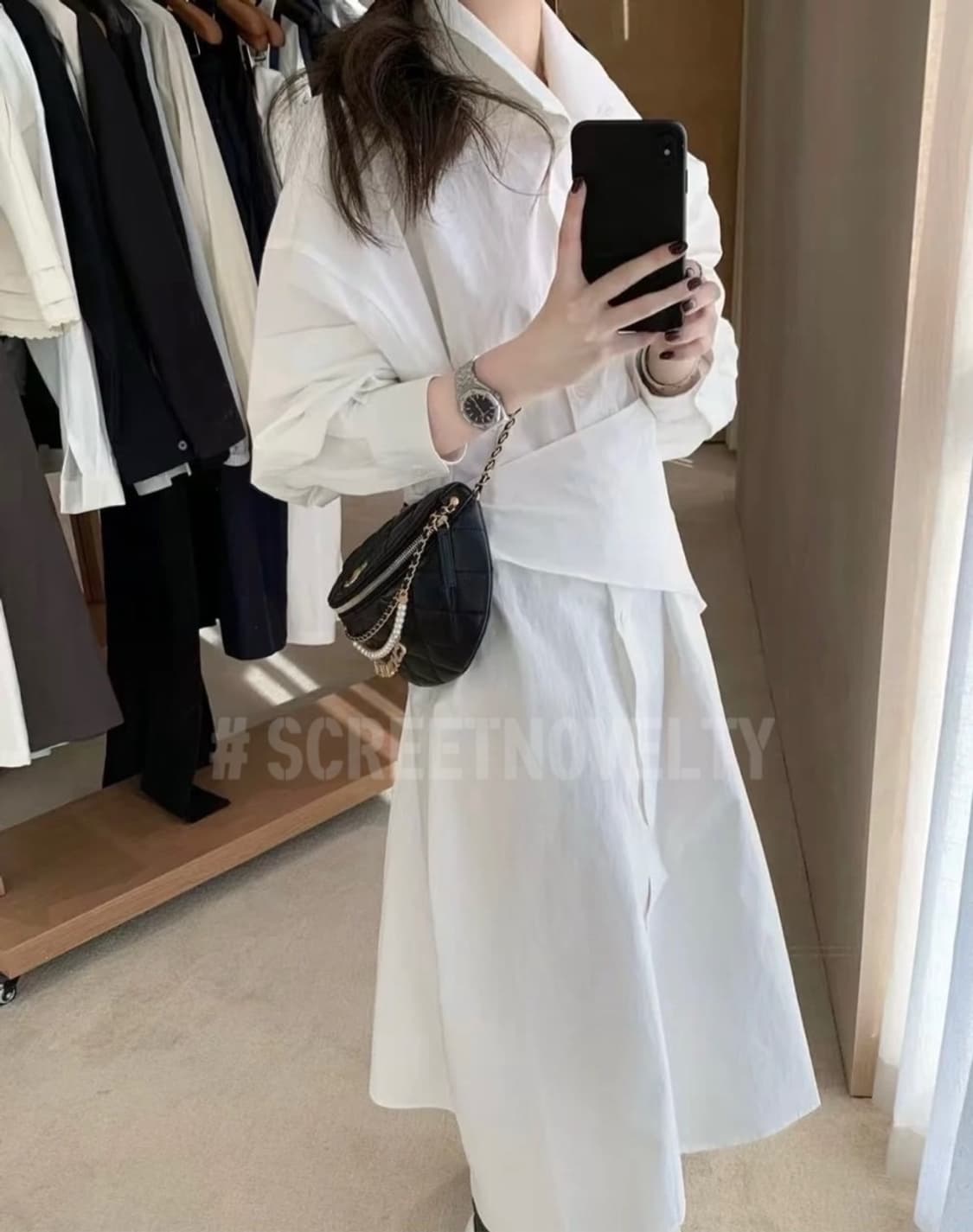 샤넬 VIP 진주 레터링 힙색 메신저백 크로스 체인백  상품이미지10