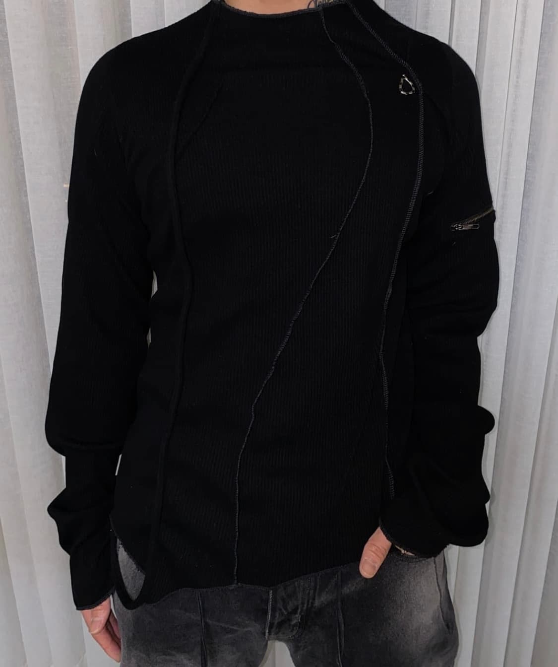 코스트퍼킬로 니트 탑 블랙 m 상품이미지1