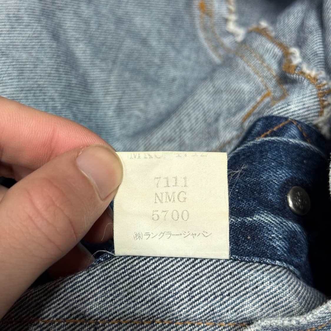 랭글러 OG 90s 웨스턴 카우보이 데님 트러커 자켓 상품이미지8