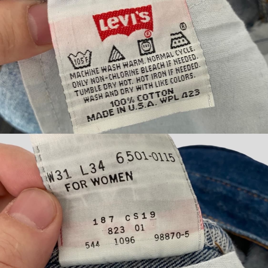 (31)90s 리바이스501 데님 청바지  상품이미지10