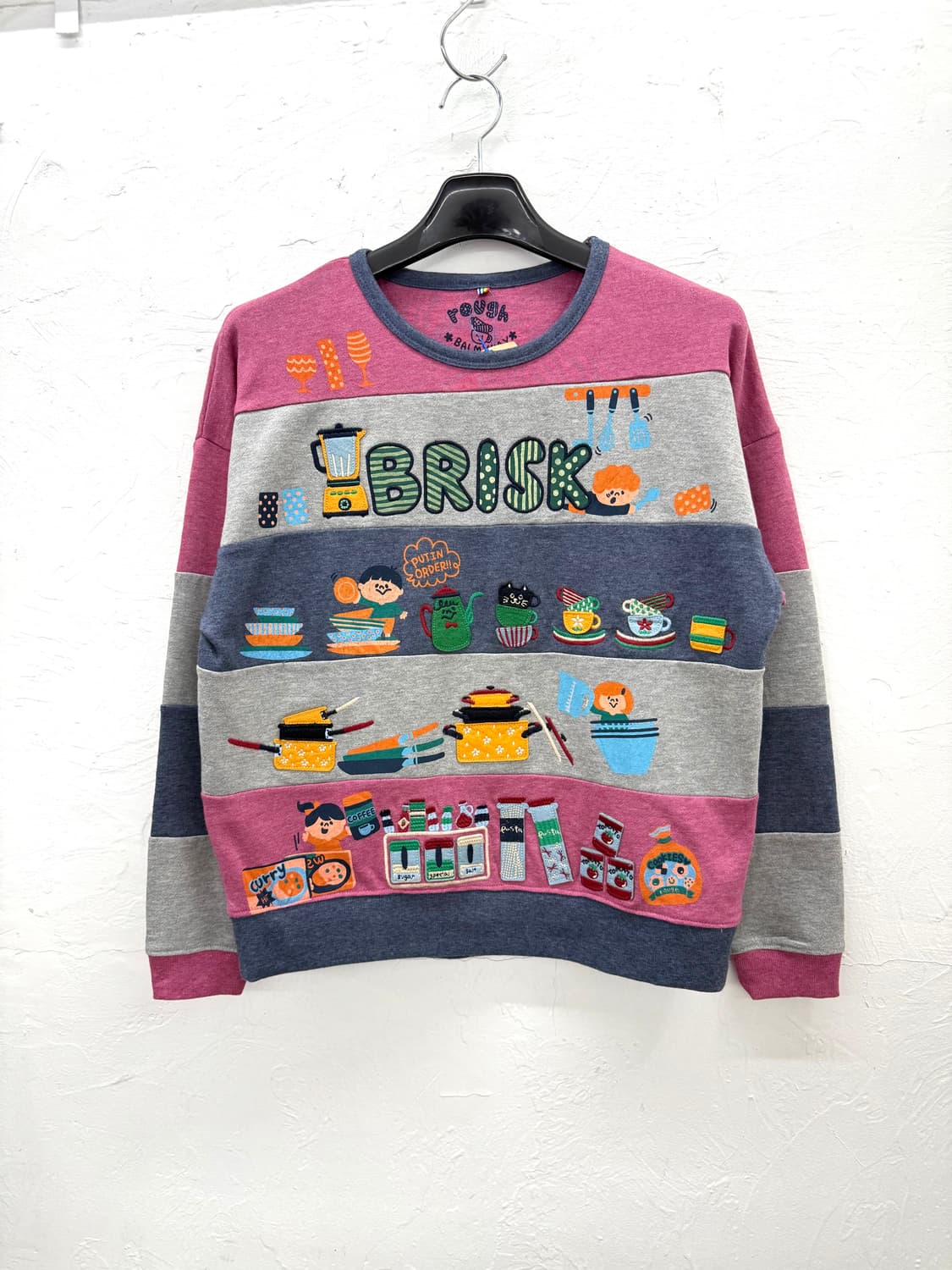 rough 아플리케 키치 스웻셔츠 상품이미지1