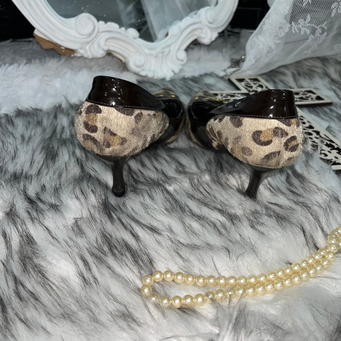 빈티지 송치 호피힐 상품이미지5