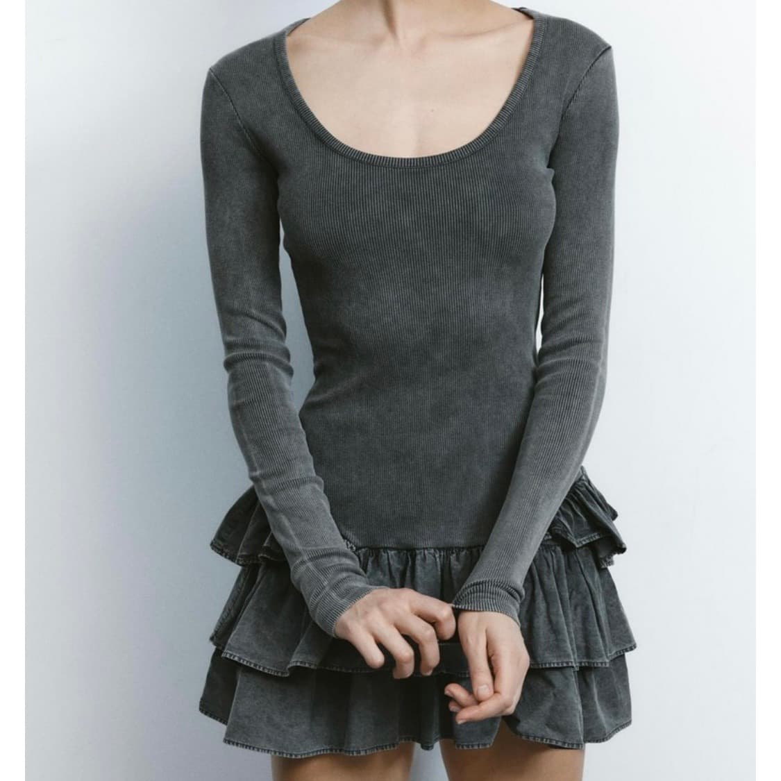 zara 자라 워싱 프릴 원피스 상품이미지2