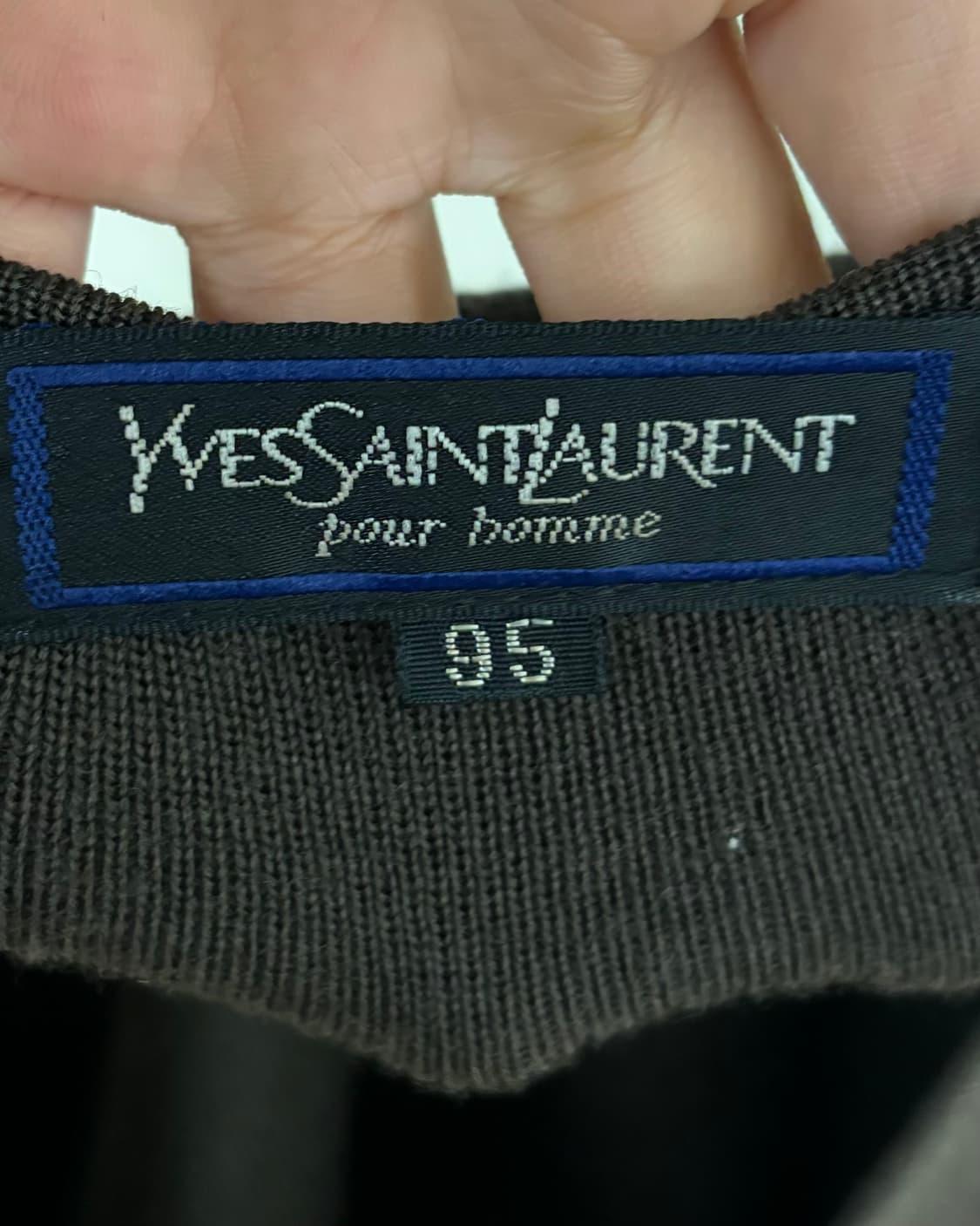 입생로랑 뿌르 옴므 브라운 니트 베스트 상품이미지7