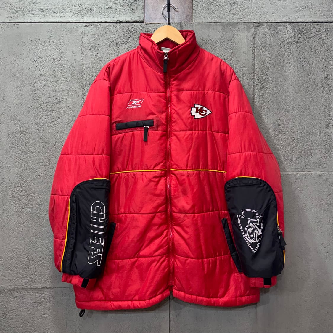 90s 리복 NFL 캔자스 시티 치프스 점퍼 (XL)  상품이미지1