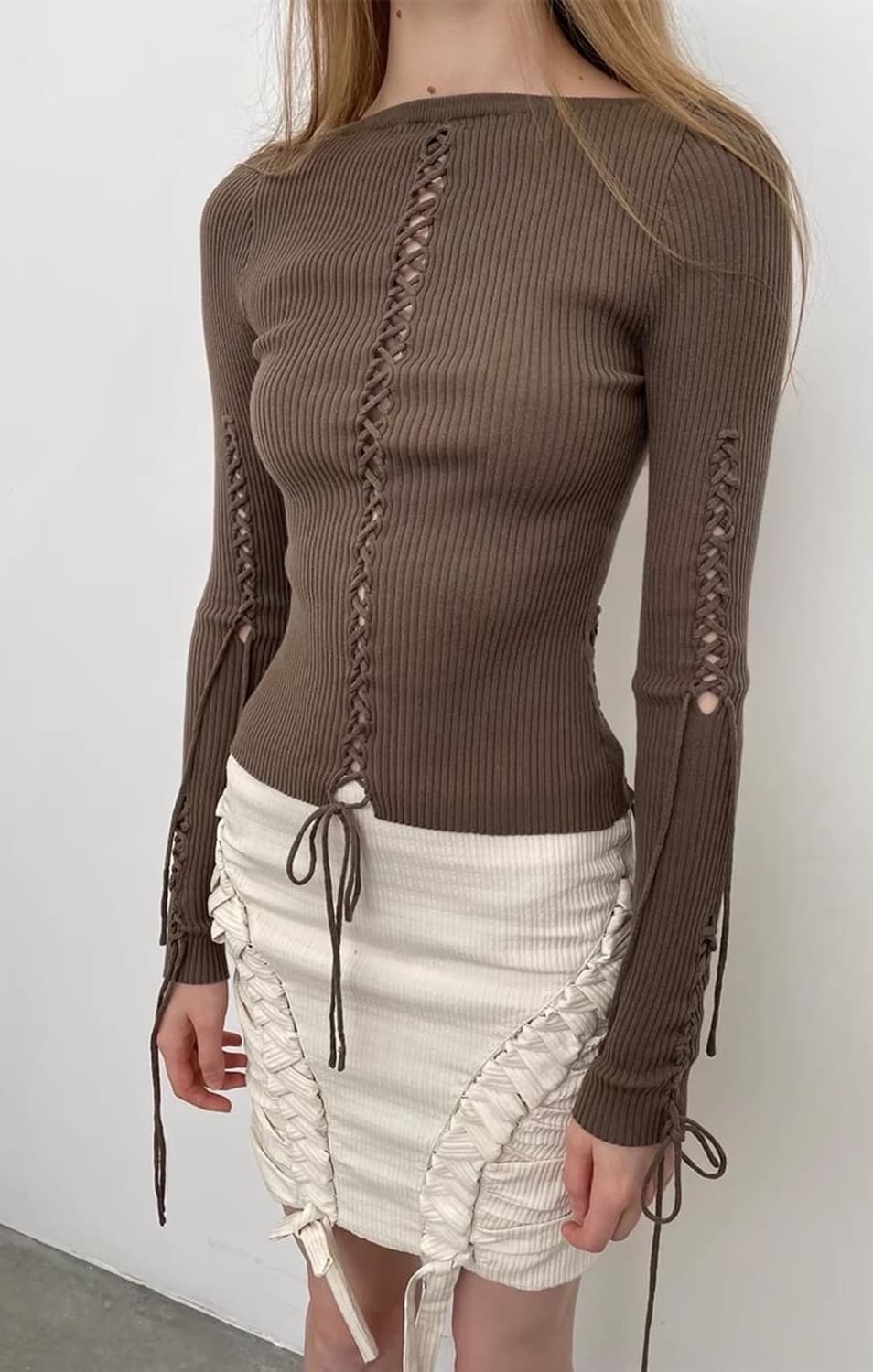Dotyears / Fringed Knit Top 상품이미지2