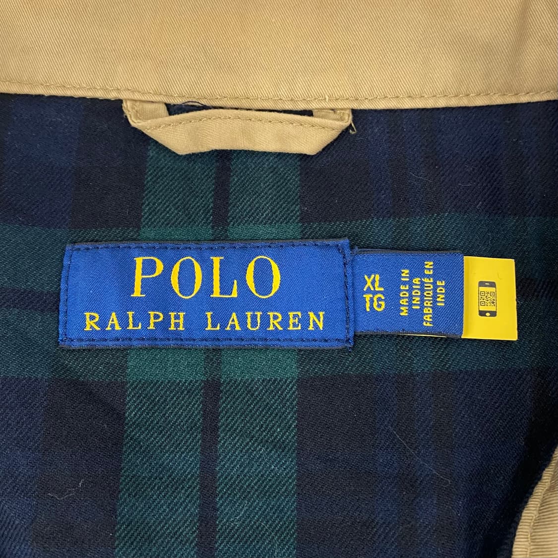 폴로 QR 신형 베이지 코튼 바라쿠타 자켓 (105) 상품이미지7