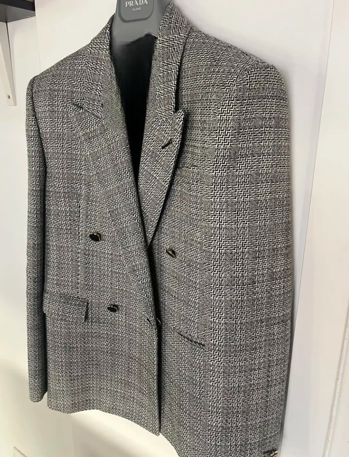 [박보검님 착용] 생로랑 디컨스트럭티드 체크 자켓 상품이미지4