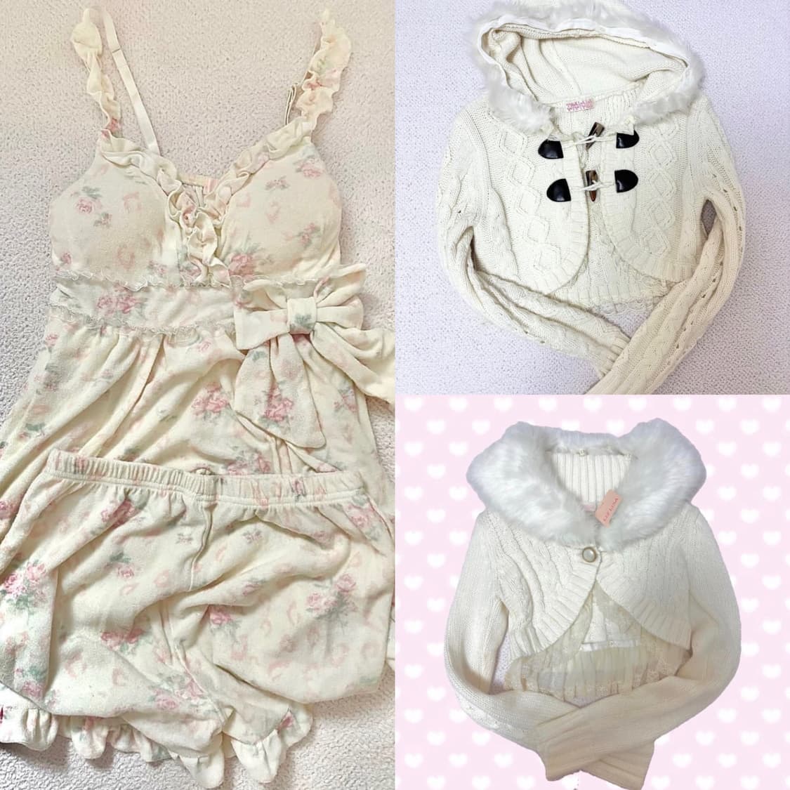 슈가돌 플로랄 패턴 룸웨어 트랄라라 리즈리사 세트 히메갸루 라떼갸루 상품이미지1