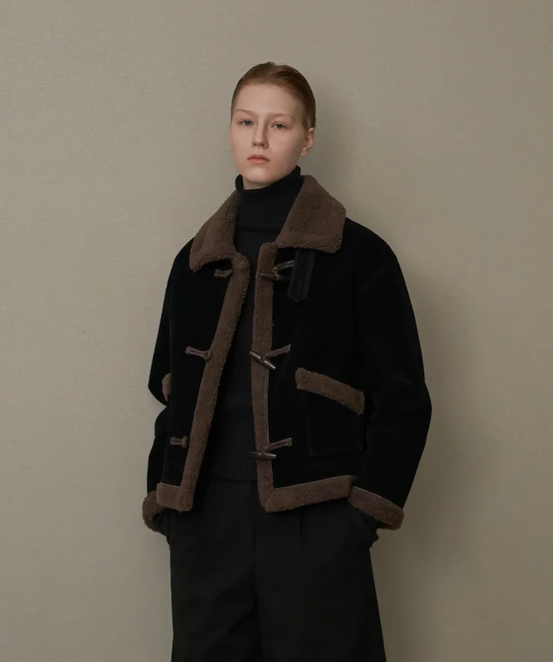 라퍼지 포 우먼 여성 무스탕 점퍼 블랙 S 상품이미지1