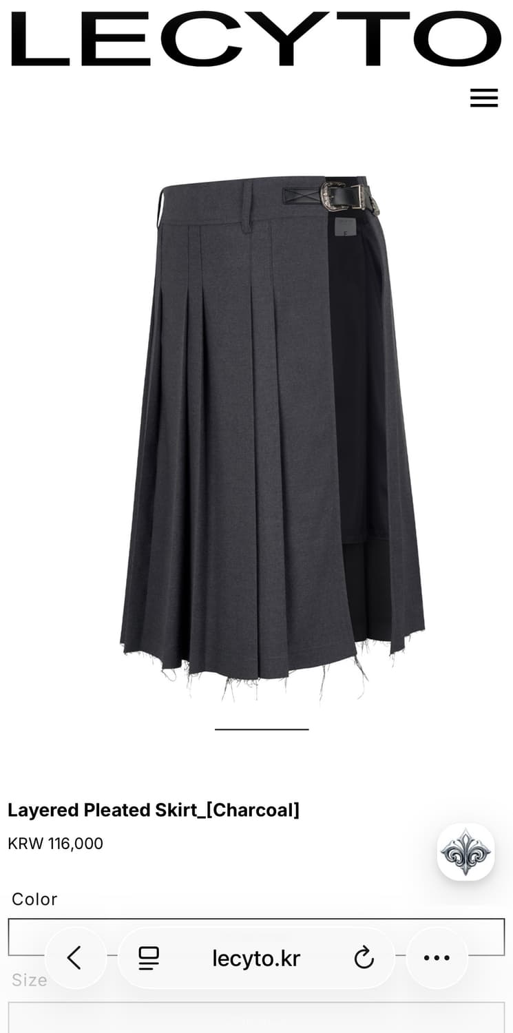 레씨토 레이어드 플리츠 스커트 상품이미지1