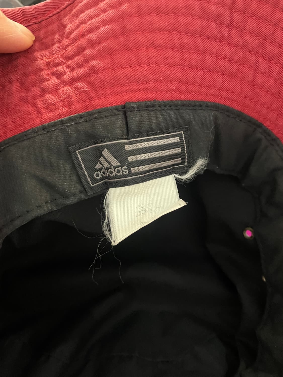 00s-10s 아디다스 버킷햇 모자 레드 상품이미지5