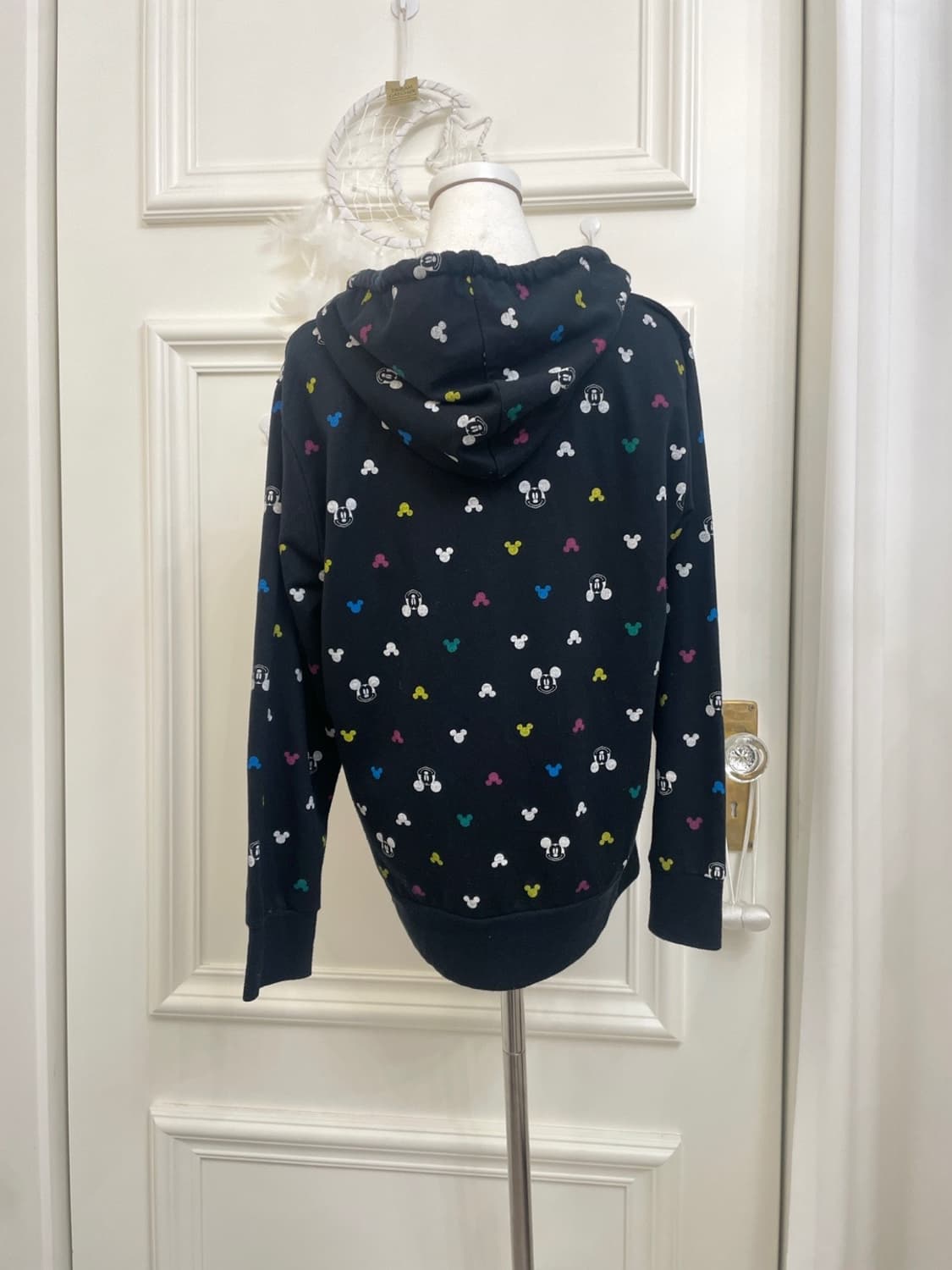 DISNEY black mickey pattern cotton hoodi 상품이미지3