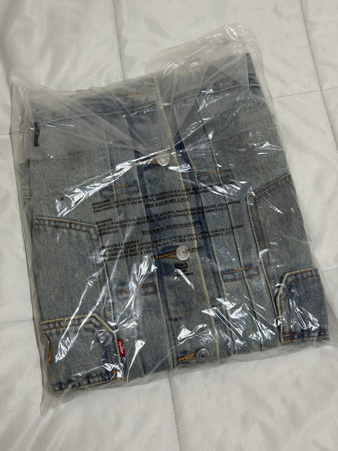 M] 데님티어스 x 리바이스 더티 워시 타입2 자켓 라이트 워시 상품이미지6