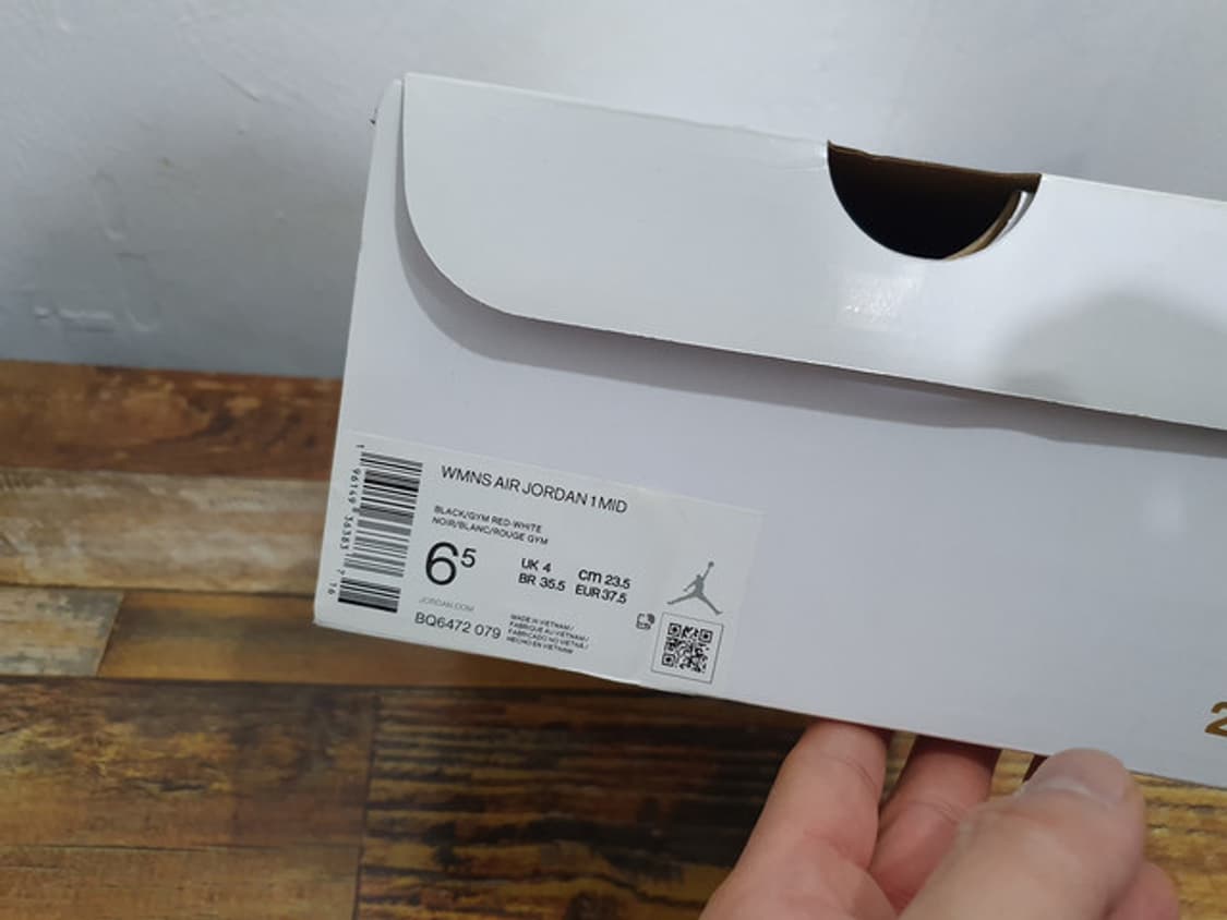 NIKE 나이키 에어조던 1 미드 앤 짐레드 새상품 (235MM) 상품이미지10