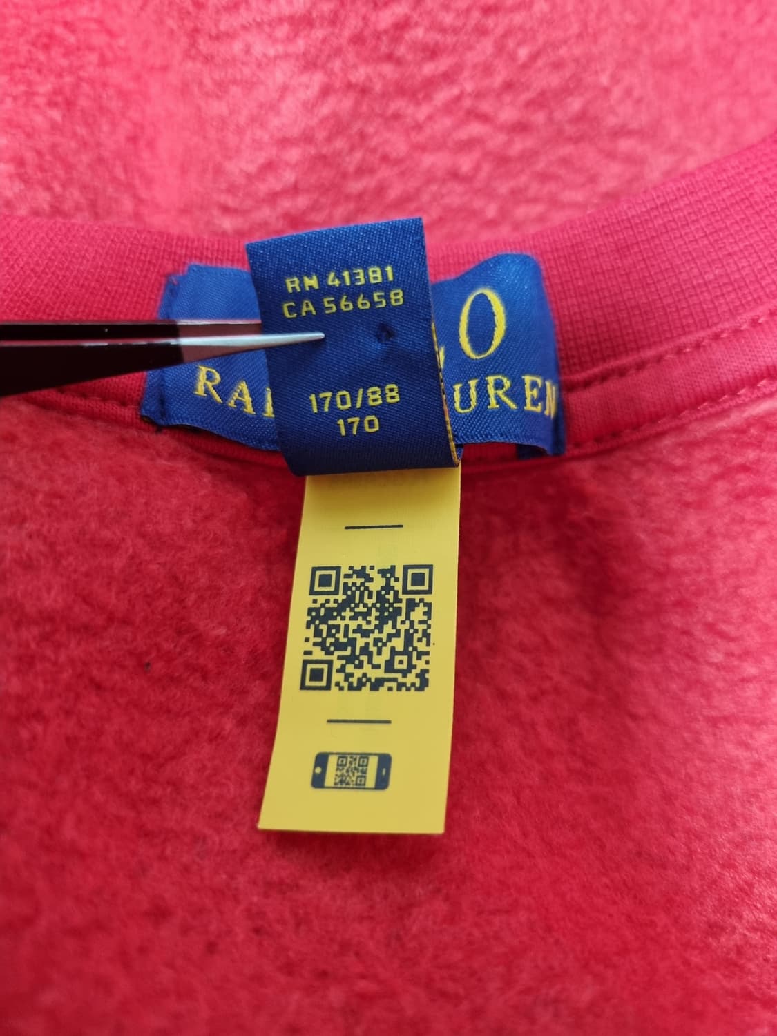 폴로 베어 2024 POLO 랄프로렌 QR 기모 맨투맨 긴팔티 상품이미지9