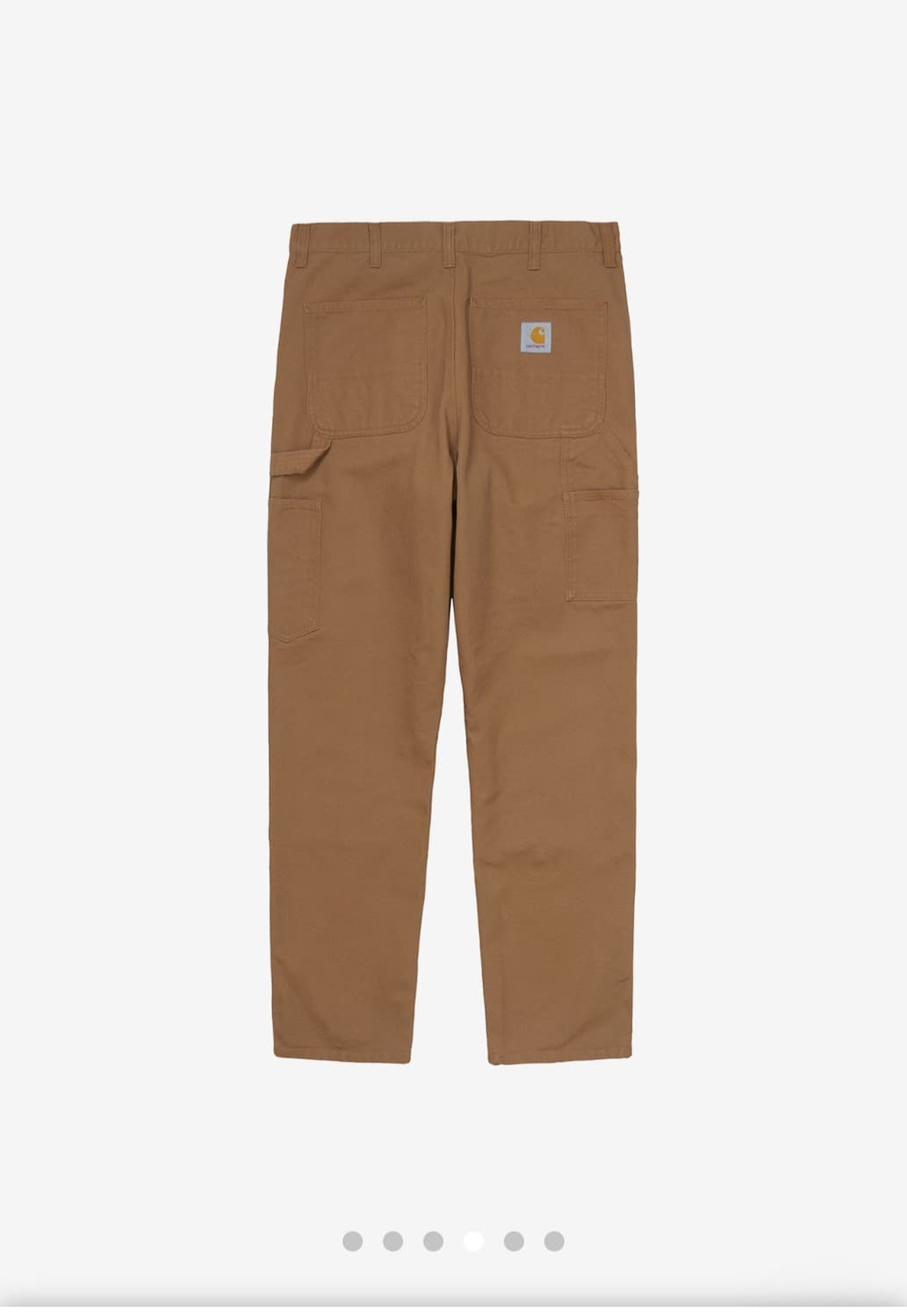 칼하트WIP 더블니 팬츠 브라운 상품이미지3