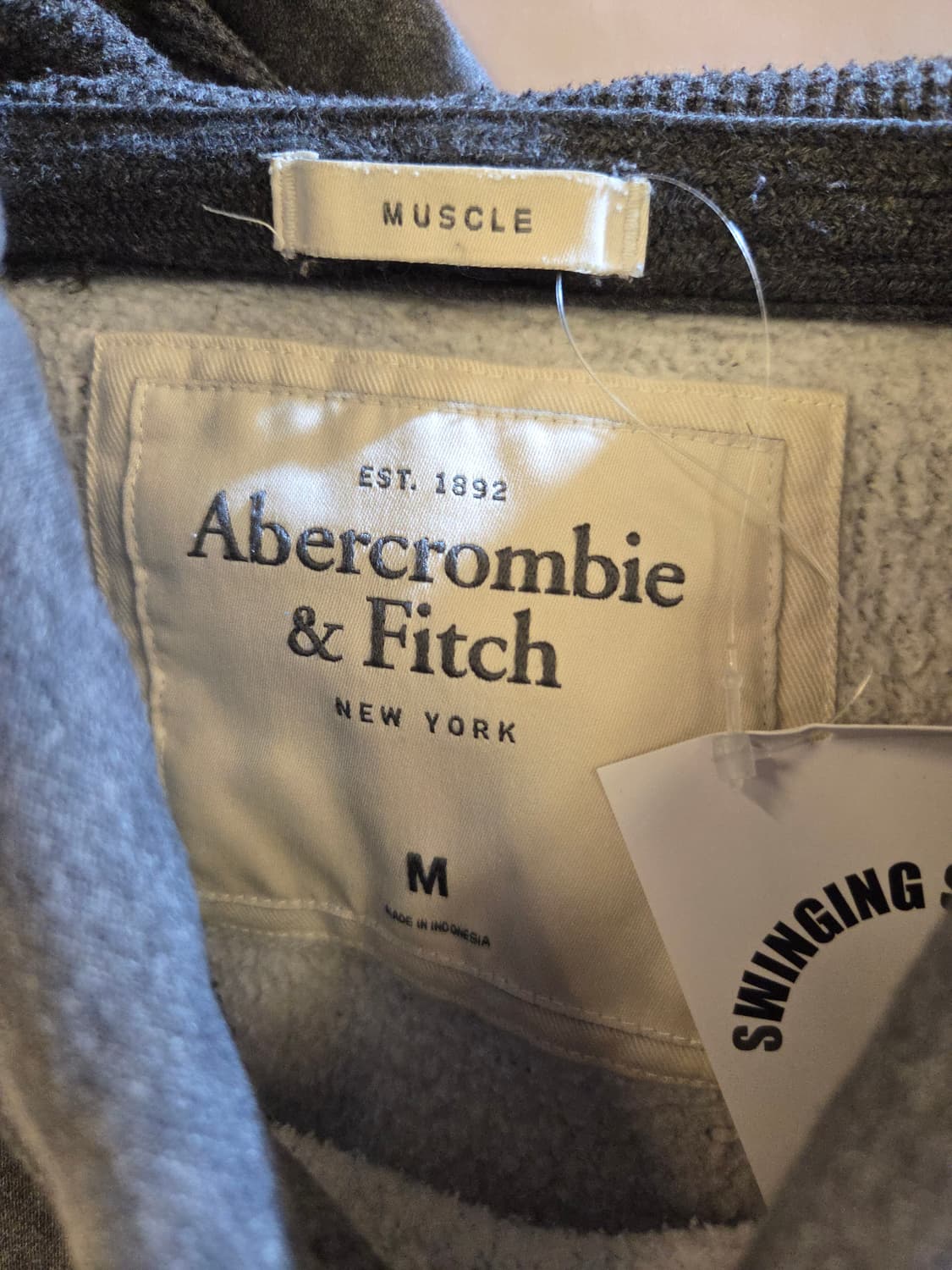 아베크롬비 차콜그레이 후드티 상품이미지4