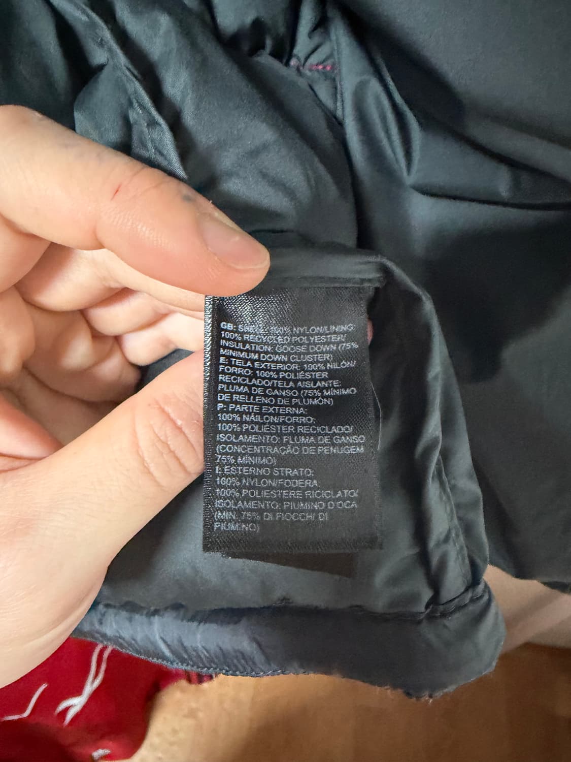 노스페이스 700 눕시 구스다운 패딩 검빨 상품이미지7