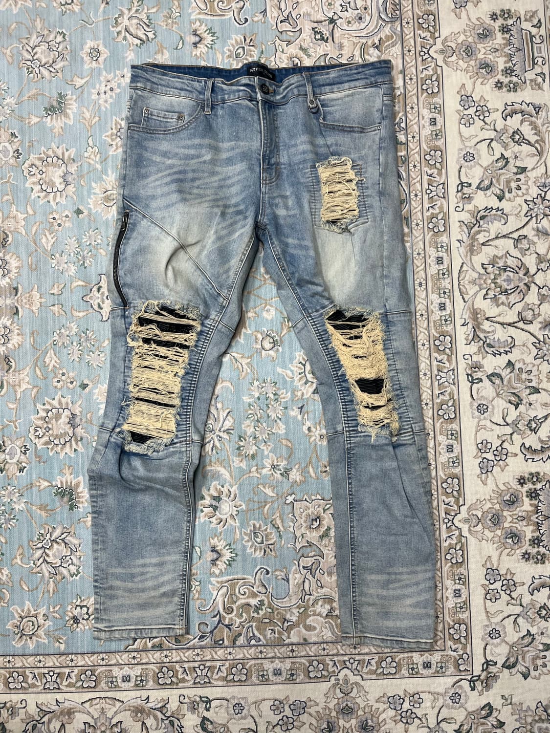 하이퍼데님 라이트 블루 로지 진 38 상품이미지1