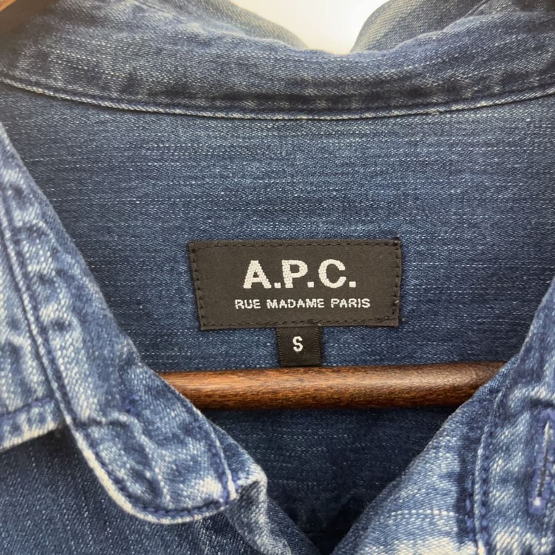 아페세 APC 올드스쿨 빈티지 캐주얼 데님 셔츠 S C08091 상품이미지5