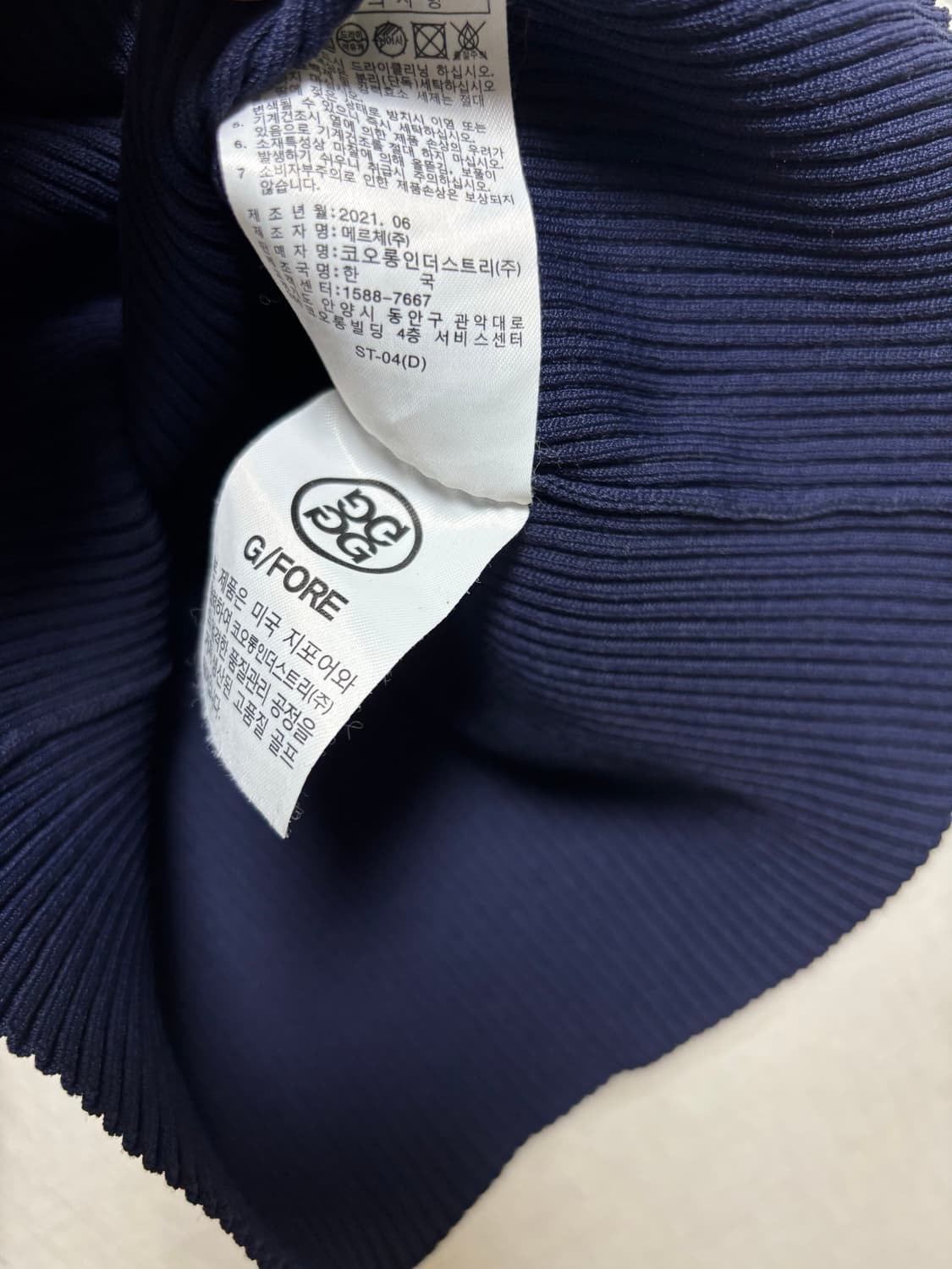 G/FORE 지포어 골프 카라 니트 반팔 폴로 상품이미지4