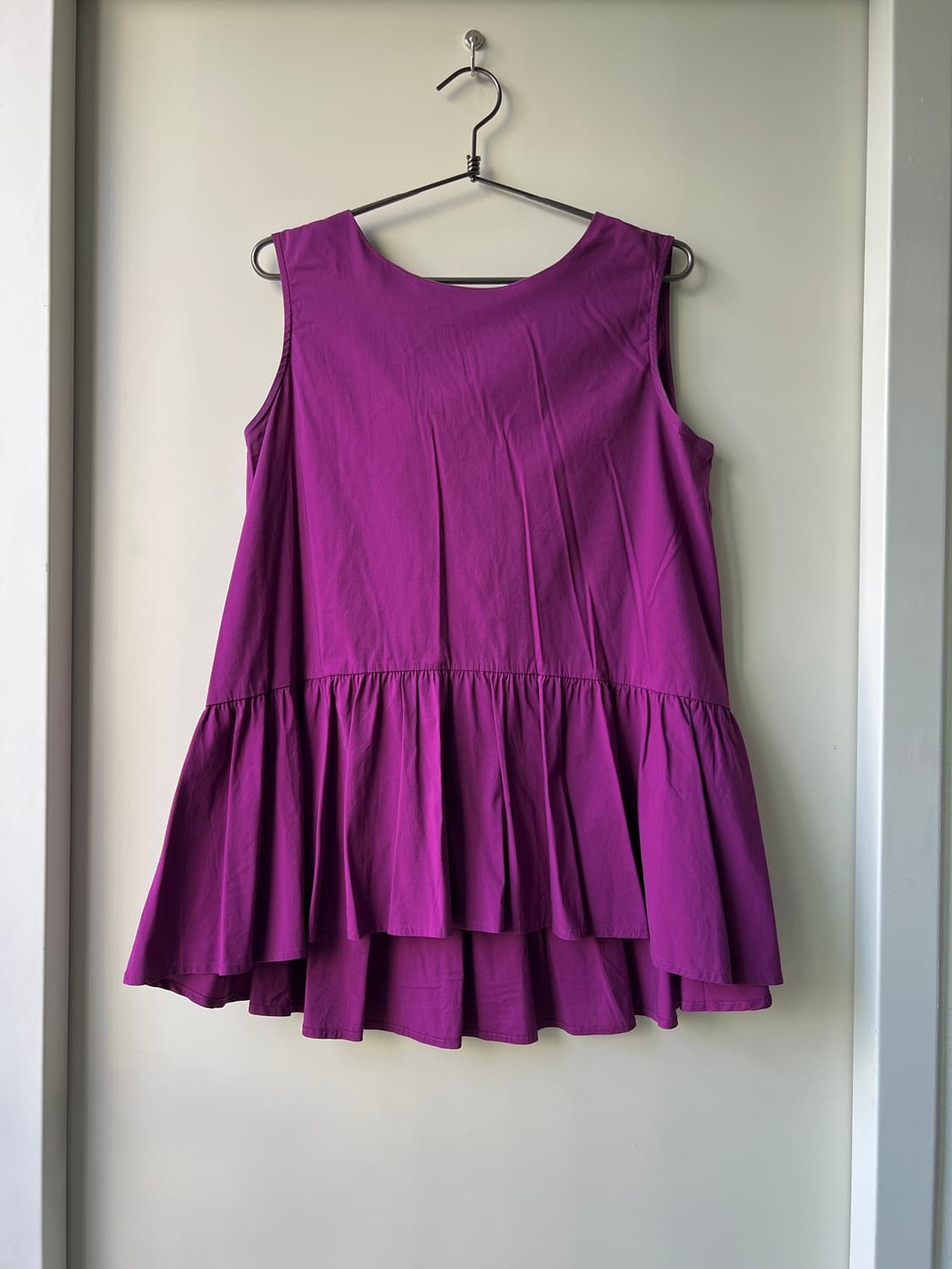 퍼플 리본 슬리브리스 상품이미지2