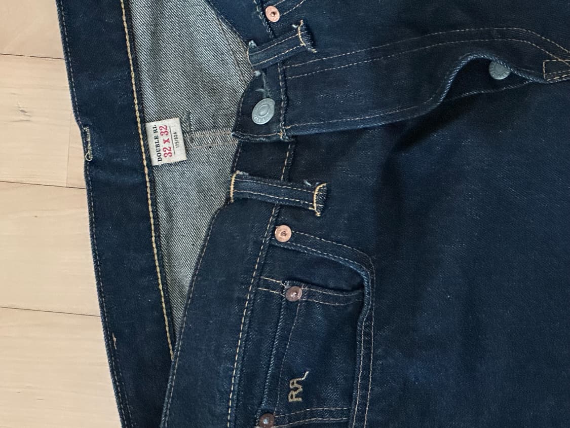 RRL 데님 원워시 스트레이트 셀비지 (32) 상품이미지4