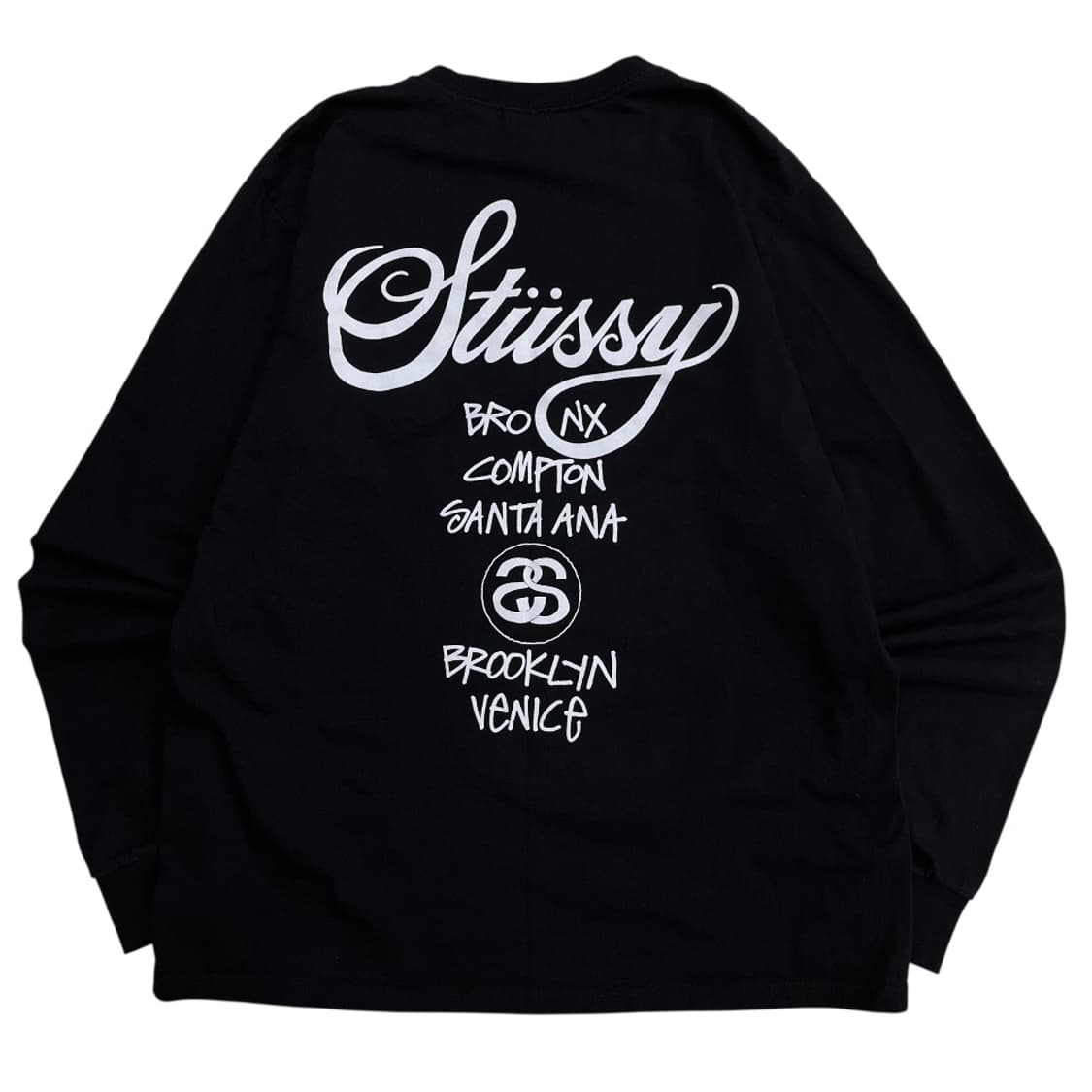 스투시 월드투어 블랙 롱슬리브 L 상품이미지4