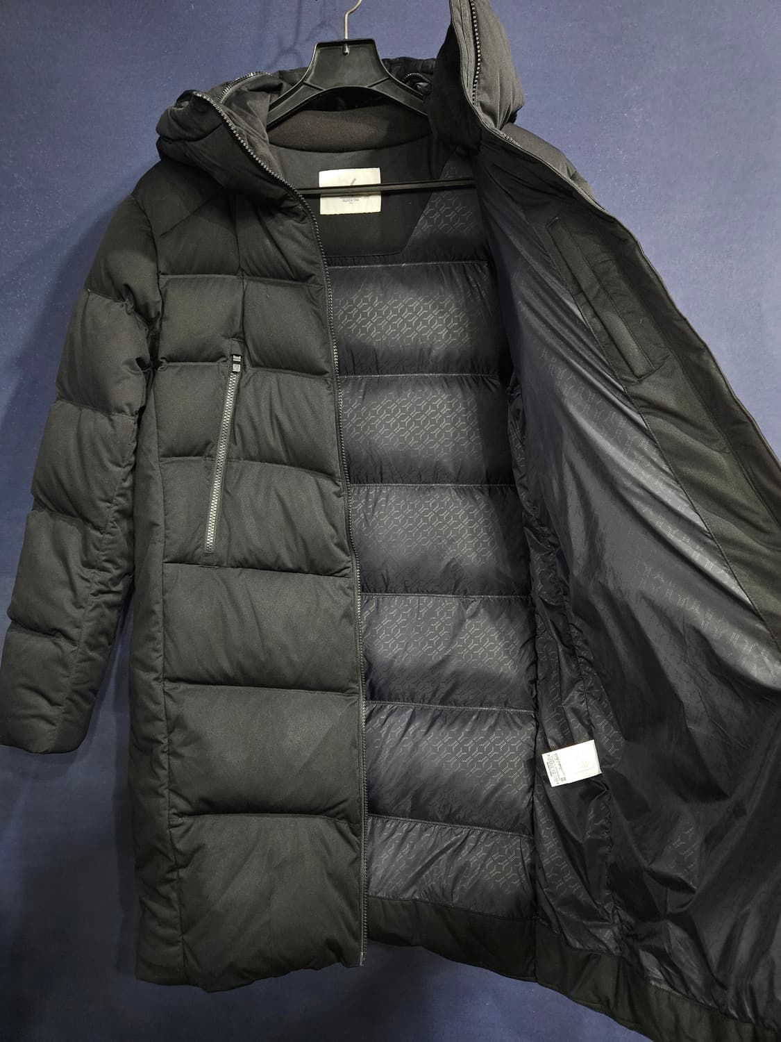 블랙야크 블랙컬러 남성 100 구스다운 롱패딩  상품이미지8