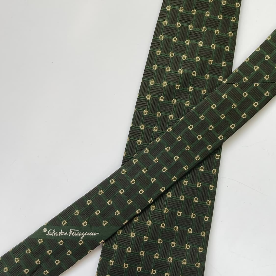 페레가모(Ferragamo) 모노그램 명품 정품 넥타이 상품이미지4
