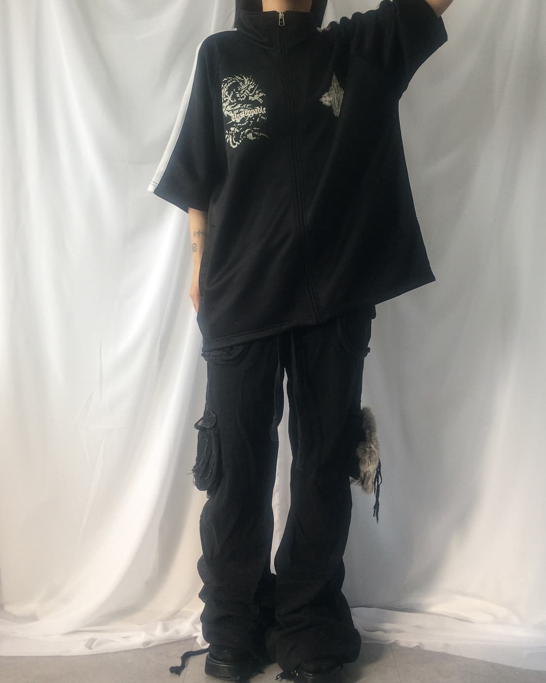 Back printing point track zip up 상품이미지7