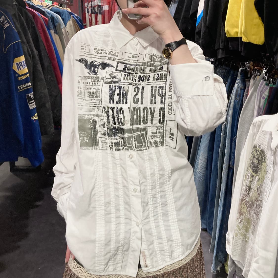 [IM] DKNY Jeans 그래픽 프린팅 셔츠 상품이미지5