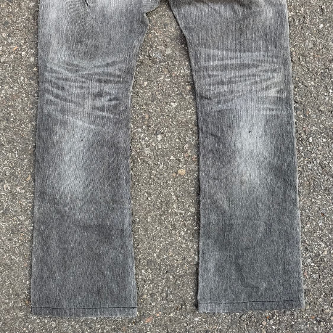 블랙바렛 By 닐바렛 데미지 부츠컷 데님 팬츠 상품이미지6