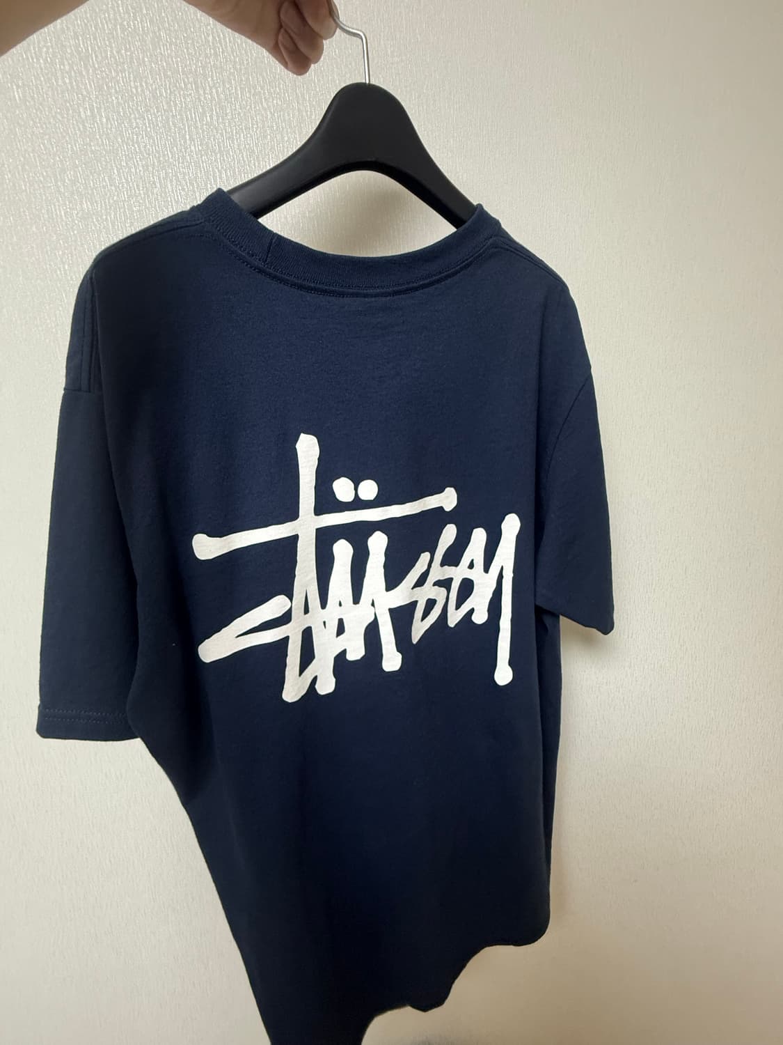 스투시 베이직 반팔 네이비 상품이미지2