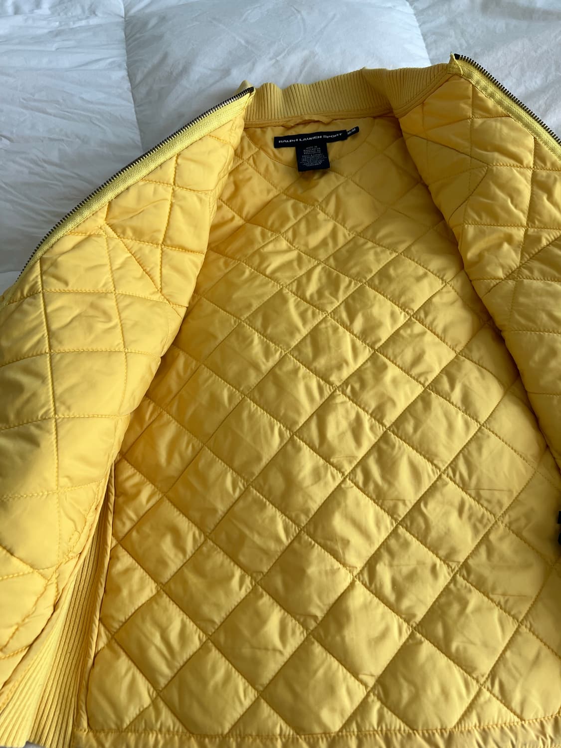 랄프로렌 스포츠 옐로우 퀼팅 밤버 자켓 상품이미지7