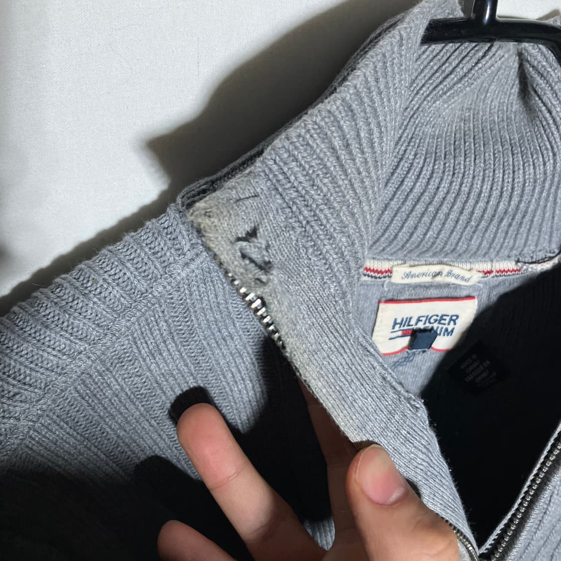 M)타미힐피거 데님 니트집업 상품이미지4