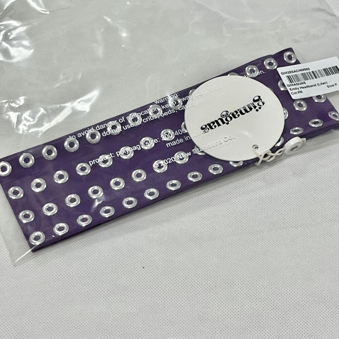 기마구아스 Emily Headband 아일렛 헤어밴드/퍼플 상품이미지3
