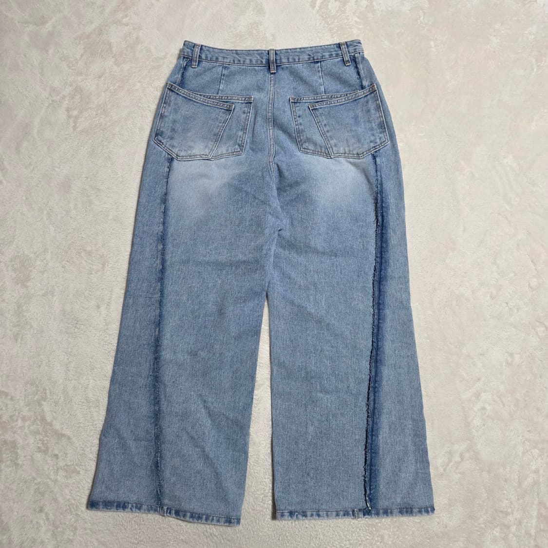 (F)여성 제이피크 와이드 데님 팬츠 연청  상품이미지3