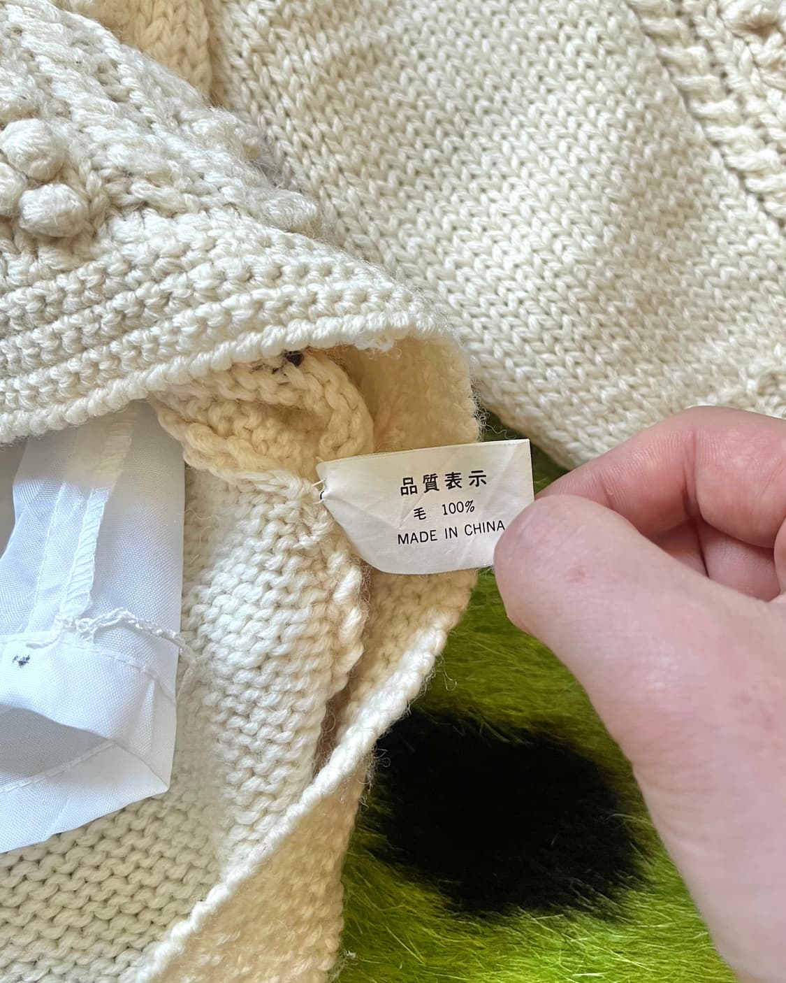 Japanese 3D Pom Pom Floral Knit Cardigan 상품이미지6